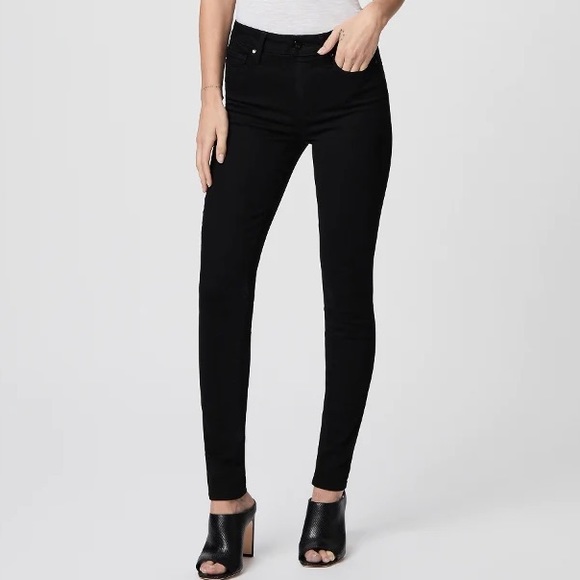PAIGE Hoxton Ultra Skinny jeans in Black Shadow, size 28 / medium - Picture 2 of 15